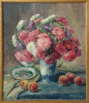 Stilleven van Belgische schilder Adolf Van Neste