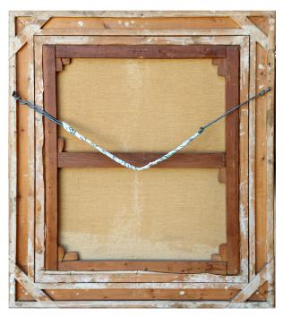 Stilleven met bloemen en perziken 1946