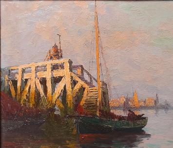 Schilderij van de Belgische kunstenaar Albert De Vos