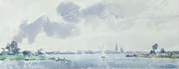Aquarel van Antoon Luyckx kopen uit 1966