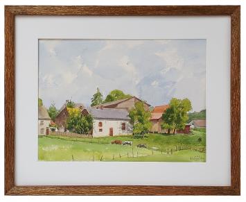 Aquarel van de Belgische kunstschilder Antoon Luyckx