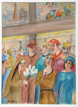 Kunstwerk van de Belgische kunstschilder Delfosse