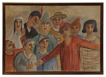 Schilderij van de kunstschilder Al. Delfosse