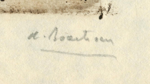 Ex libris van de Belgische etser Albert Baertsoen