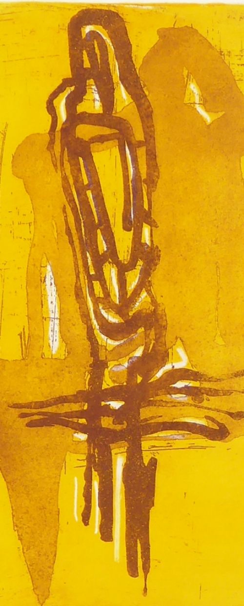 Litho van de Belgische kunstenaar Albert Cambeen