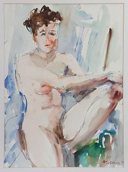 Schilderij op papier van Albert De Deken kopen