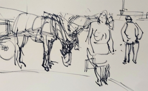 Tekening van Albert De Deken