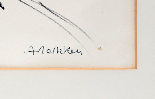 Paard en kar met dame en heer