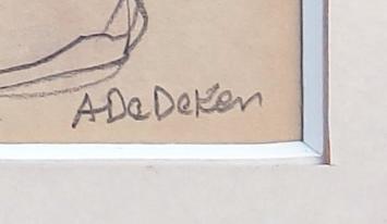 Kunstwerken op papier van A. De Deken