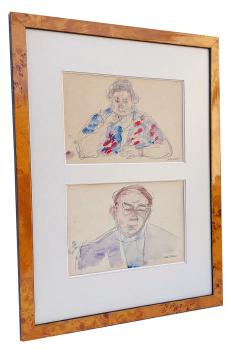 Tekeningen, man en vrouw