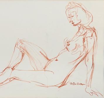 Naakte vrouw van Albert De Deken