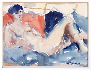 Schilderij op papier van Albert De Deken kopen