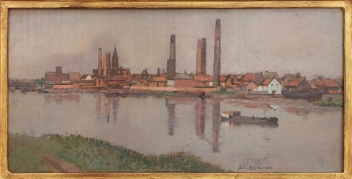 Schilderij van de Belgische schilder Albert de Roover