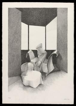 Litho van de Belgische kunstenaar Albert Debois