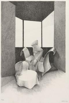 Abstracte litho van Albert Debois kopen