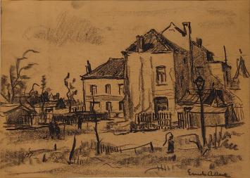 Tekening getekend door Ernest Albert