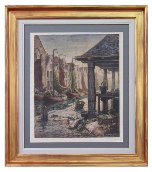 Ets van de Mechelse kunstenaar Albert Geudens kopen