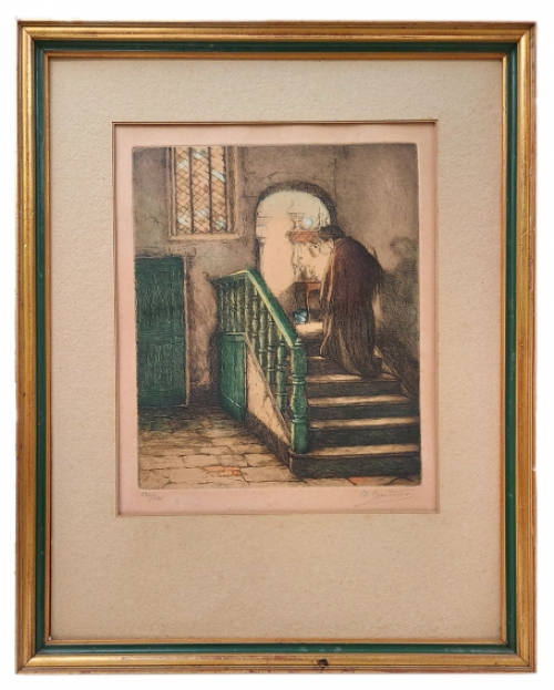 Droge naald ets van Albert Geudens kopen