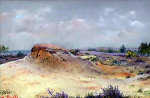 Dessin pastel du peintre belge Albert Loots