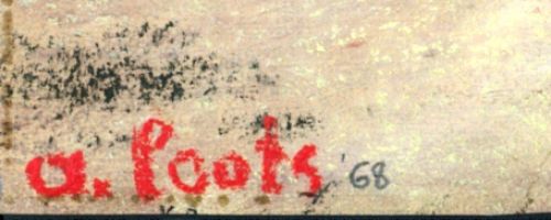 Fijne pasteltekening van Albert Loots