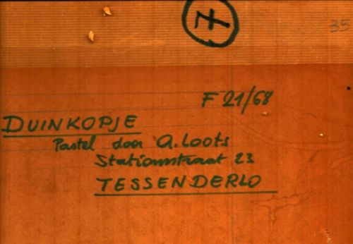 Pasteltekening van de Belgische kunstschilder Albert Loots