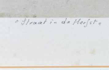 Straat in de herfst 300b/350