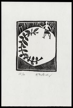 Linosnede uit 2001 van Pierre Alechinsky kopen