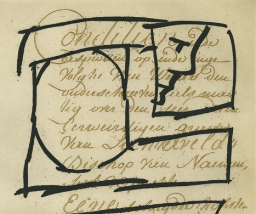 Ets uit Flagrant van Hugo Claus en Pierre Alechinsky
