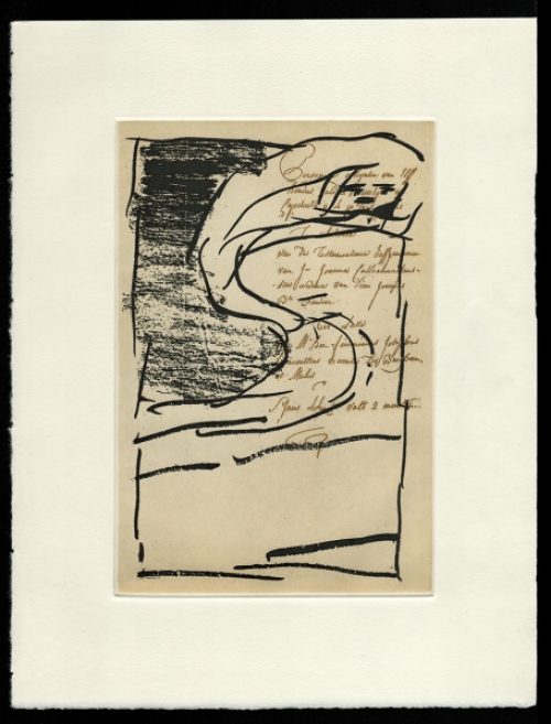 Kunstwerk op papier van Pierre Alechinsky