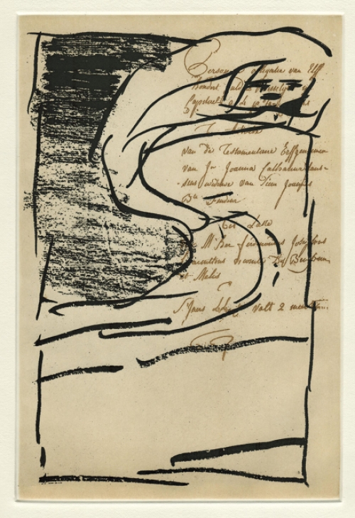 Ets uit 2004 van Pierre Alechinsky