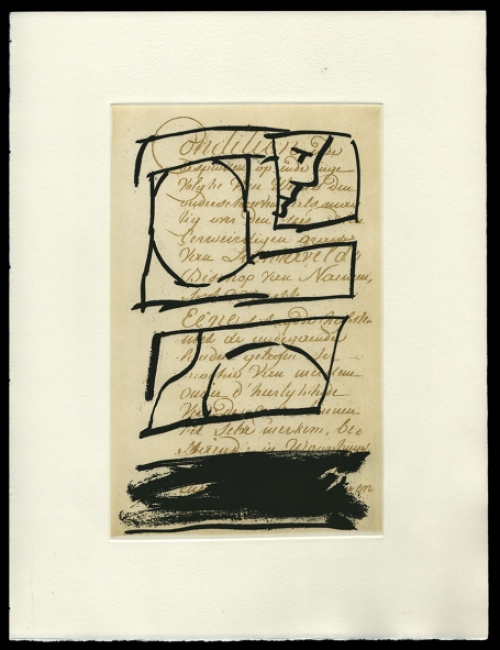 Kunstwerk op papier van Pierre Alechinsky