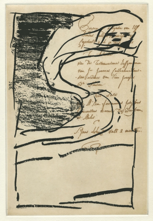 Ets uit 2004 van Pierre Alechinsky kopen