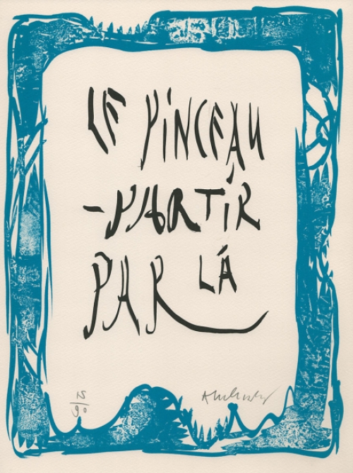 Grafisch werk uit 2007 van Pierre Alechinsky