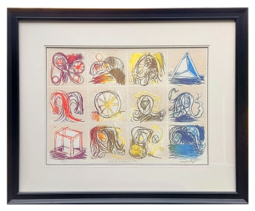 Kunstwerk op papier van Pierre Alechinsky