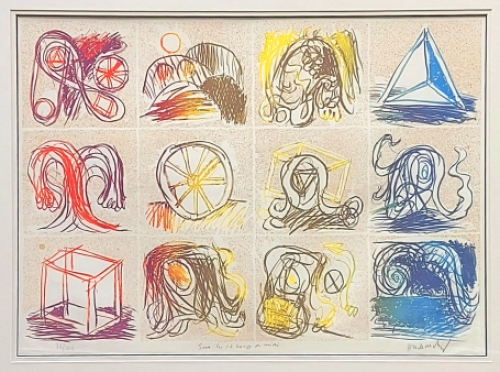 Litho uit 1969 van Pierre Alechinsky