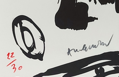 Litho uit Vacillations van Pierre Alechinsky