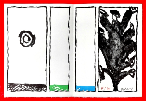 Kunstwerk, litho van Pierre Alechinsky kopen