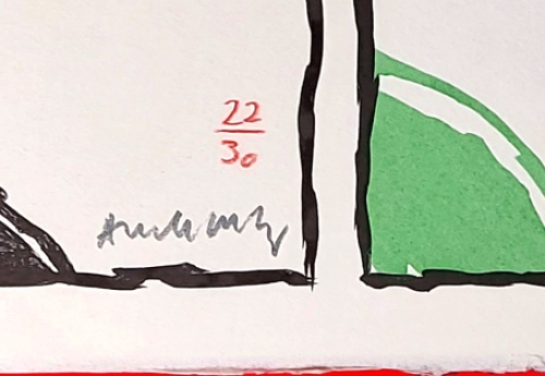 Litho uit Vacillations van Pierre Alechinsky