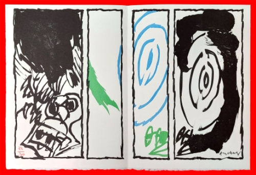 Gesigneerde litho van Pierre Alechinsky kopen