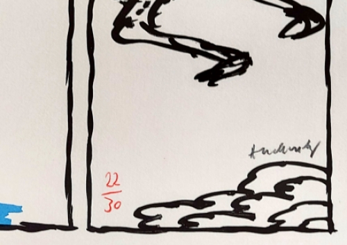 Litho uit Vacillations van Pierre Alechinsky