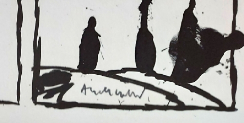 Genummerde lithogtrafie van P. Alechinsky kopen