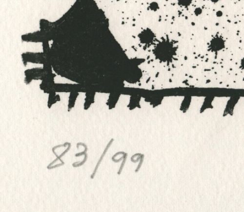 Litho uit Astrologie Poétique  van Pierre Alechinsky