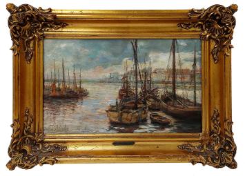 Schilderij van de Belgische kunstenaar Alfons Rubbens