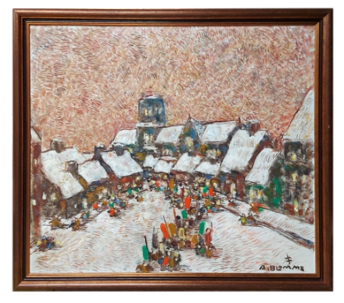 Schilderij van de Belgische kunstschilder Alfons Blomme