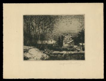 Ets van de Belgische kunstenaar Alfred Bastien