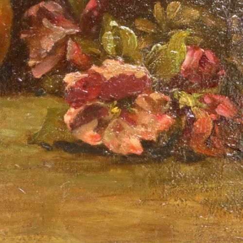 Stilleven Fruit en bloemen 1892