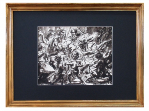 tekening van Alfred Ost koppen