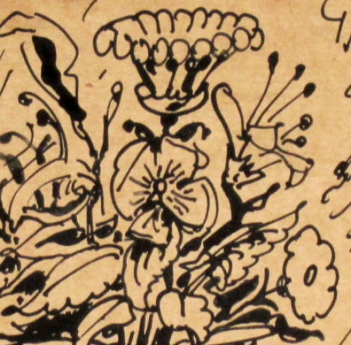 Originele pentekening van Alfred Ost