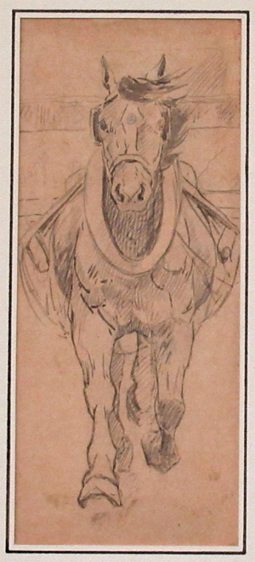 Originele tekening van de Mechelse kunstenaar Alfred Ost