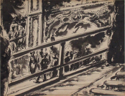 Inkttekening van A Ost kopen